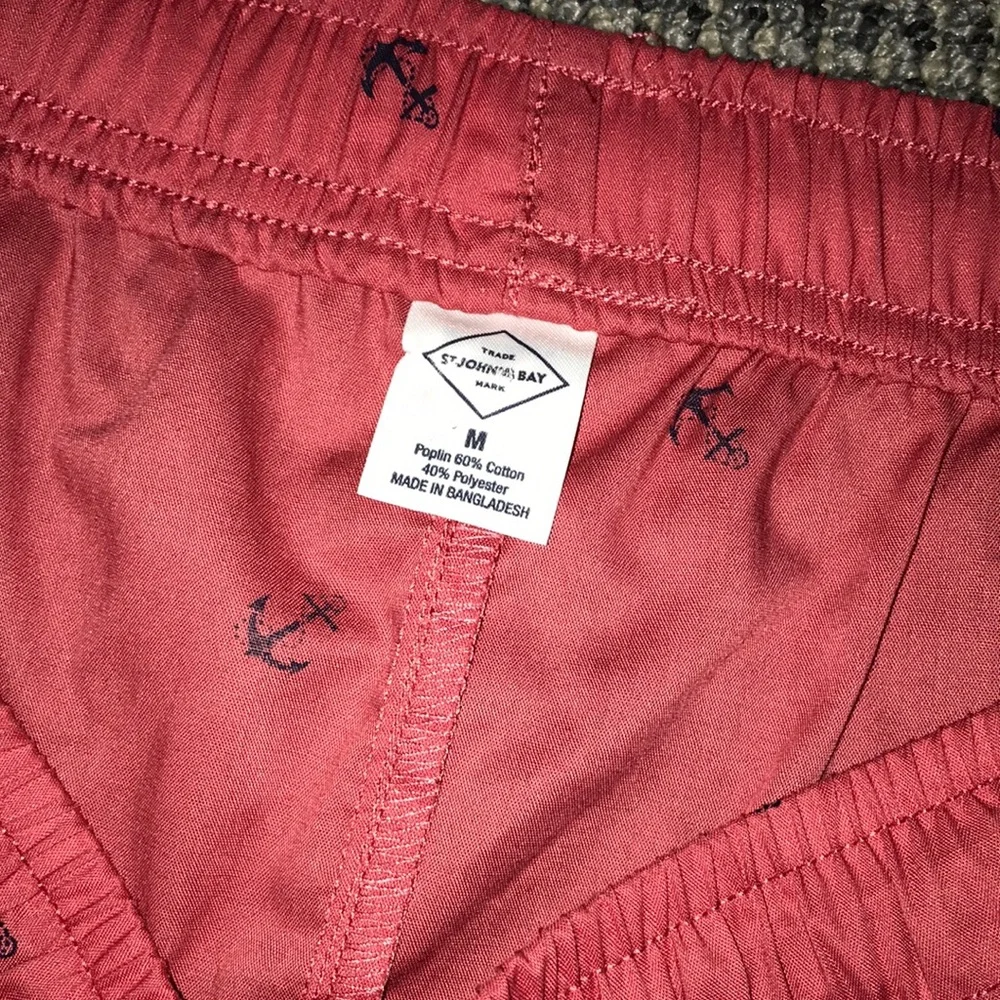 Men's‎ Anchor-Print Coral Swim Trunks